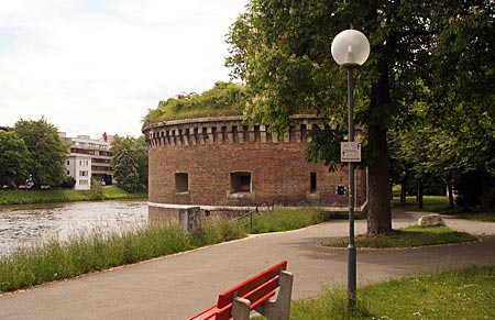 Ulm - Unterer Donauturm, roter Turm genannt 