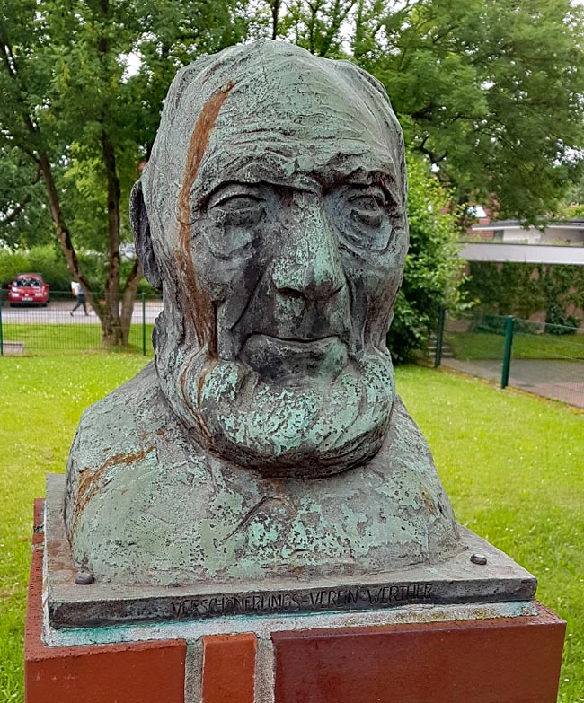 Werther - Bronzeskulptur eines westfälischen Bauern von Böckstiegel