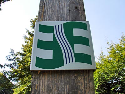 Ems-Radweg Hinweisschild