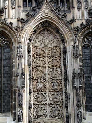 Münster - Prächtiger Bauzier an der Bürgerkirche von Münster