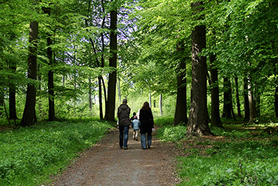 Die Wanderwege in den Baumbergen sind auch für Familien geeignet