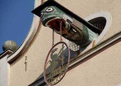 Münsterland: Einer der typischen "Drachenköpfe" von Warendorf