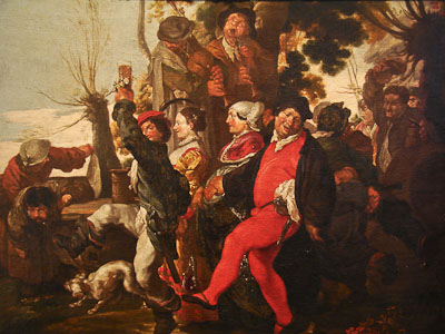 Johann Liss: Bauernhochzeit, kurz vor 1620