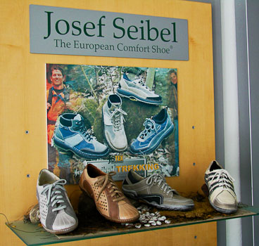 Noch heute im Ort präsent: die Schuhfabrik Seibel