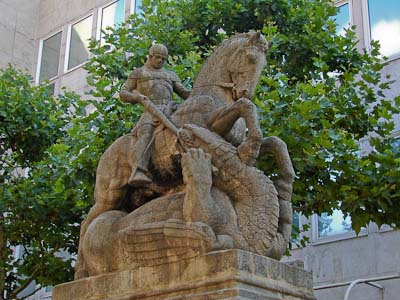 Der hl. Georg – Denkmal für den „Eisernen Kanzler“ in Pirmasens