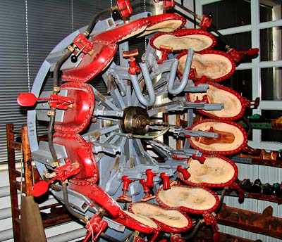 Eine Absatzpresse, die heute funktionslos ist