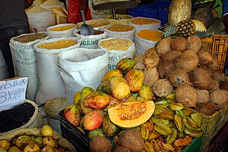 Dominikanische Republik - Marktstand in Higüey