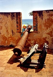 Dominikanische Republik - Kanonen in der Festung von Puerto Plata
