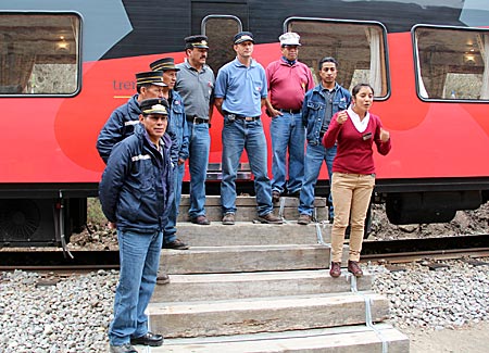 Ecuador - Tren Crucero - Die Helden des Tages nach der Abfahrt von der Teufelsnase