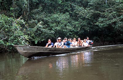 Ecuador - auf dem Cuyabeno-Fluss;