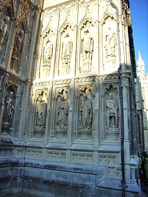 England - Canterbury - Fassade der Kathedrale