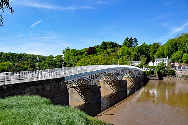 Brücke zwischen Wales und England über den Fluss Wye in Chepstow