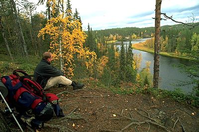 Finnland Bärenrunde Blick auf den Fluss