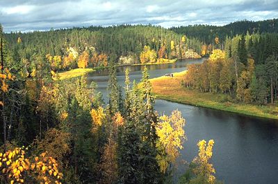 Finnland Bärenrunde Fluss