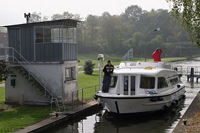 Frankreich Elsass Schleuse