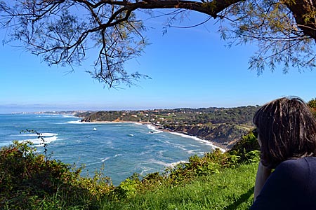 Frankreich - Baskenland - Surferparadies, auch schön von oben: die baskische Küste in der Nähe von Saint-Jean-de-Luz