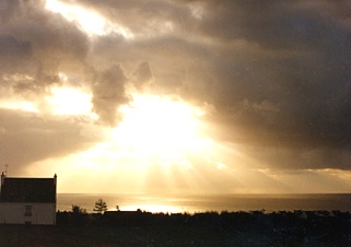 Frankreich / Bretagne / sundown