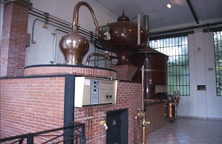 Destille von Château du Breuil in Le Breuil en Auge