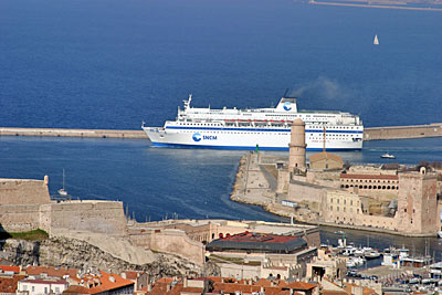 Frankreich Marseille Alter Hafen