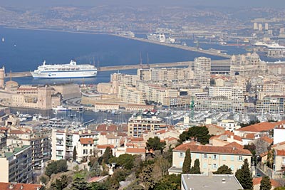 Frankreich Marseille Panoramablick