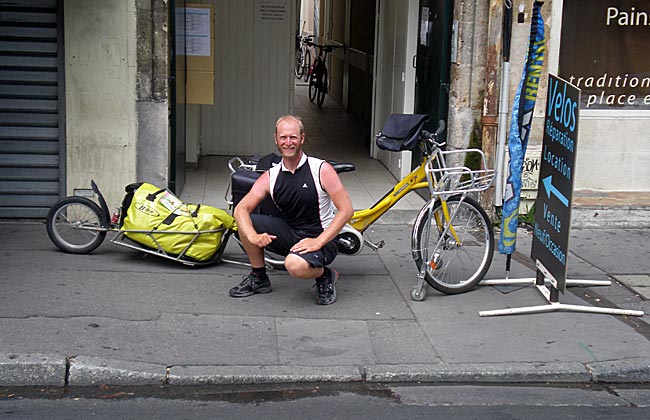 Frankreich mit dem Postrad