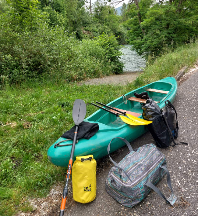 per Kanu auf der Garonne von den Pyrenäen nach Bordeaux