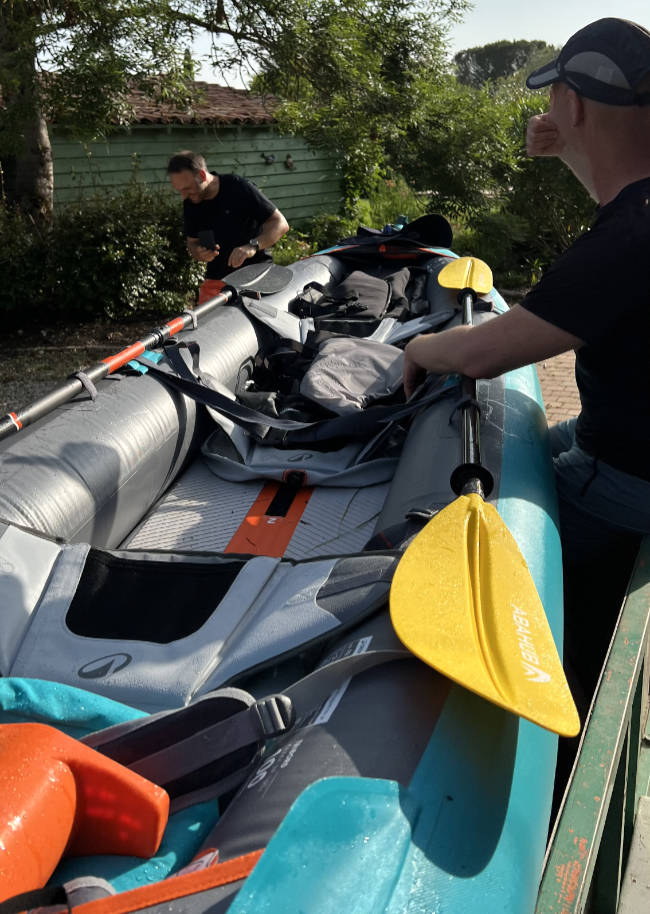 per Kanu auf der Garonne von den Pyrenäen nach Bordeaux