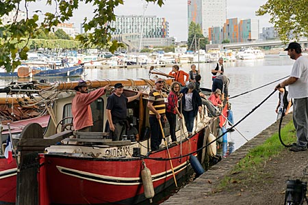 Frankreich - Nantes in der Bretagne - Schiffe auf dem Fluss