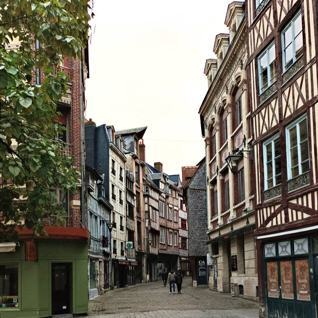 Rouen, Altstadt krumme Gasse