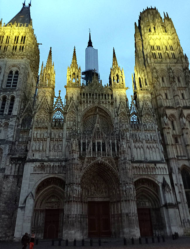 Rouen, Altstadt, gotische Kathedrale
