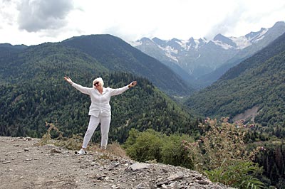 Georgien - Swanetien - Hier ist es schön: Berglandschaft in Swanetien