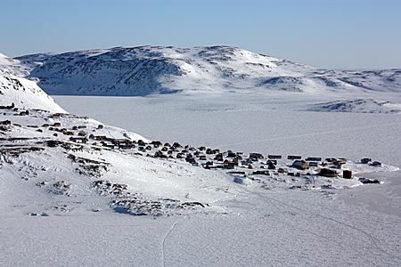 Grönland mit Schlittenhunden