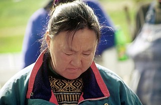 Grönland Inuit -Frau