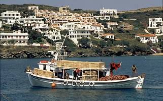 Griechenland Andros Boot