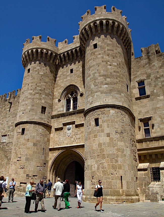 Rhodos Stadt - Hauptportal des Großmeisterpalastes