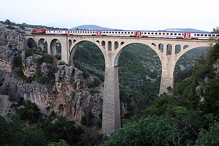 Türkei - Der Sonderzug auf dem Gavurdere-Viadukt