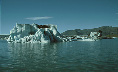 Island Vatnajökull schwimmende Eisberge