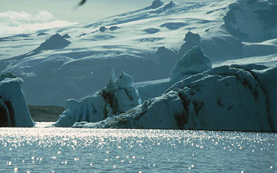 Island vatnajökull Gletscherrand