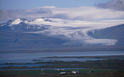 Island Vatnajökull Farbspiel im Eis