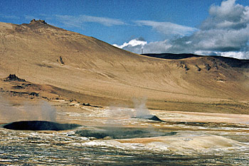 Island Myvatn Dampflöcher