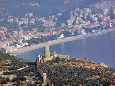 Italien - Ligurien - Ausblick auf Küste