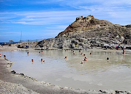 Italien - Liparische Inseln - Schwefelschlammbad auf der Insel Vulcano