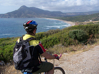 Italien Sardinien Blick auf Portixeddu