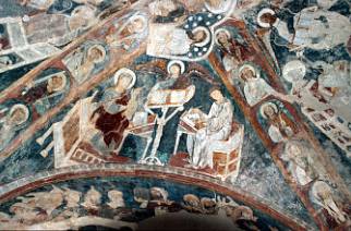Italien Vinschgau Fresken in Taufers