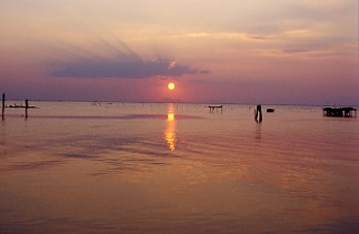 Italien Pellestrina Sonnenuntergang