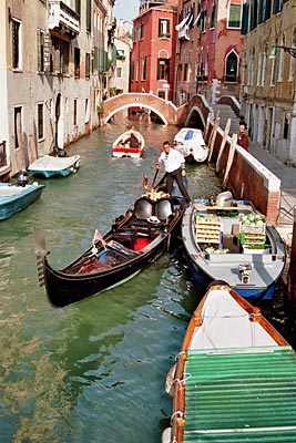 Italien - Venedig - Gondoliere
