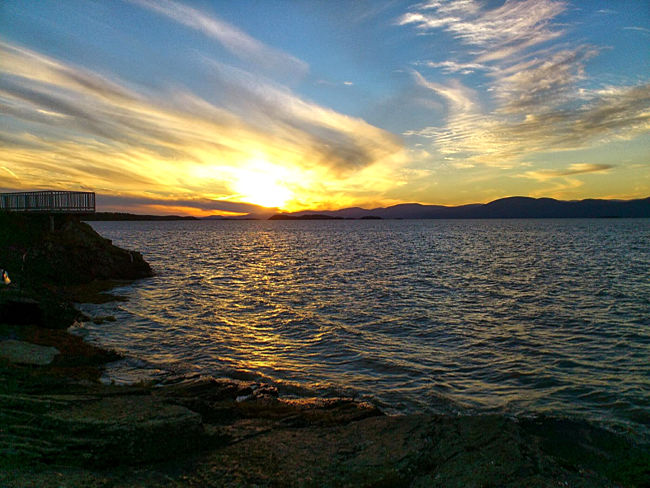 Ostkanada mit dem Kajak - Sonnenaufgang über dem Wasser