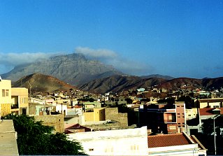 Kapverden Mindelo Stadtansicht