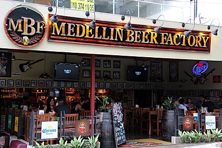 Kolumbien - Medellin Beer Factory im Stadtteil Poblado