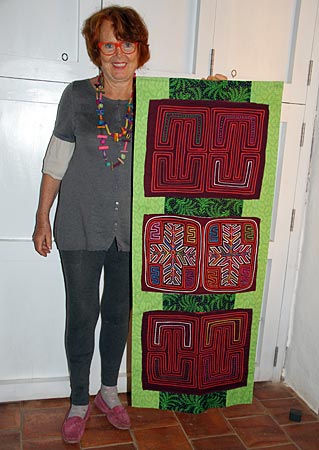 Kolumbien - Textilbilder Molas in Barichara
